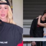 Karoline Lima usa cropped com frase inusitada sobre Léo Pereira; confira