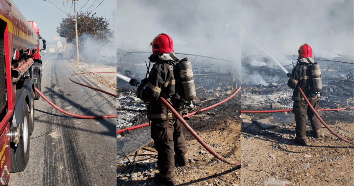 Galpão que pegou fogo e soltou fumaça tóxica está irregular, diz prefeitura