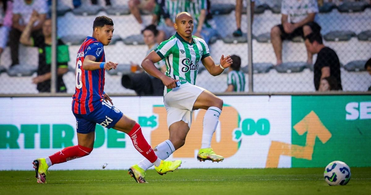 Juventude empata com o Bahia e se complica na briga contra o rebaixamento