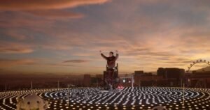 Timothée Chalamet divulga "Marty Supreme" na Sphere de Las Vegas