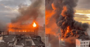 Vídeo: incêndio atinge o colégio Marista de Santa Maria, no RS