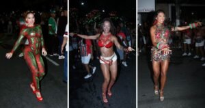 Virginia, Brunna Gonçalves e mais famosas sambam em ensaio da Grande Rio