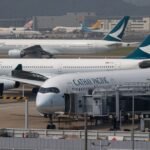 Incêndio atinge terminal no Aeroporto Internacional de Hong Kong