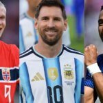 Messi, Mbappé e Haaland travam disputa emocionante por artilharia da Copa
