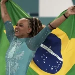 Rebeca Andrade celebra retorno e medalha brasileira no Pan-Americano
