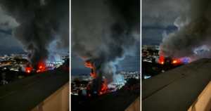 SP: Circulação da Linha 7-Rubi é afetada após incêndio em galpões na Lapa