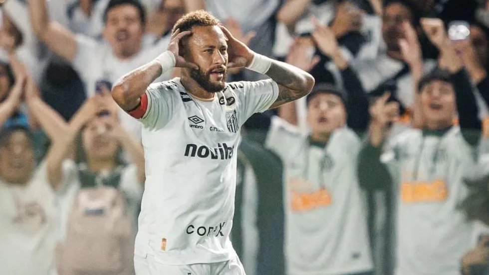 Neymar faz dois gols, mas Santos fica só no empate com a Chapecoense