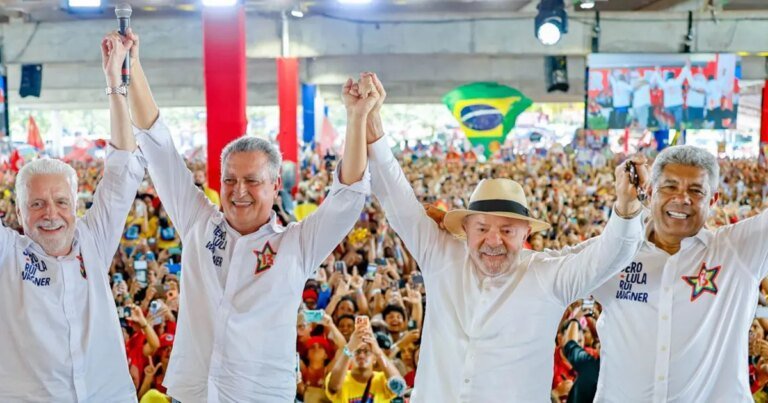 Ao lado de Lula e Jaques, Jerônimo é confirmado candidato à reeleição na BA