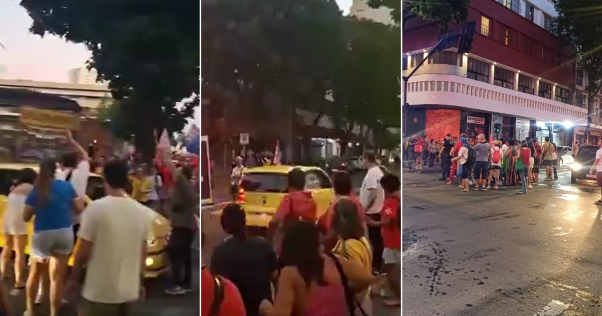 Motorista é preso após atropelar manifestante durante ato pró-Lula em BH